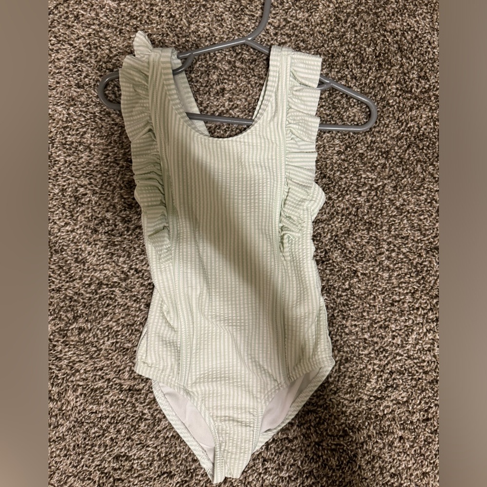 Seersucker bathing suit 3T
